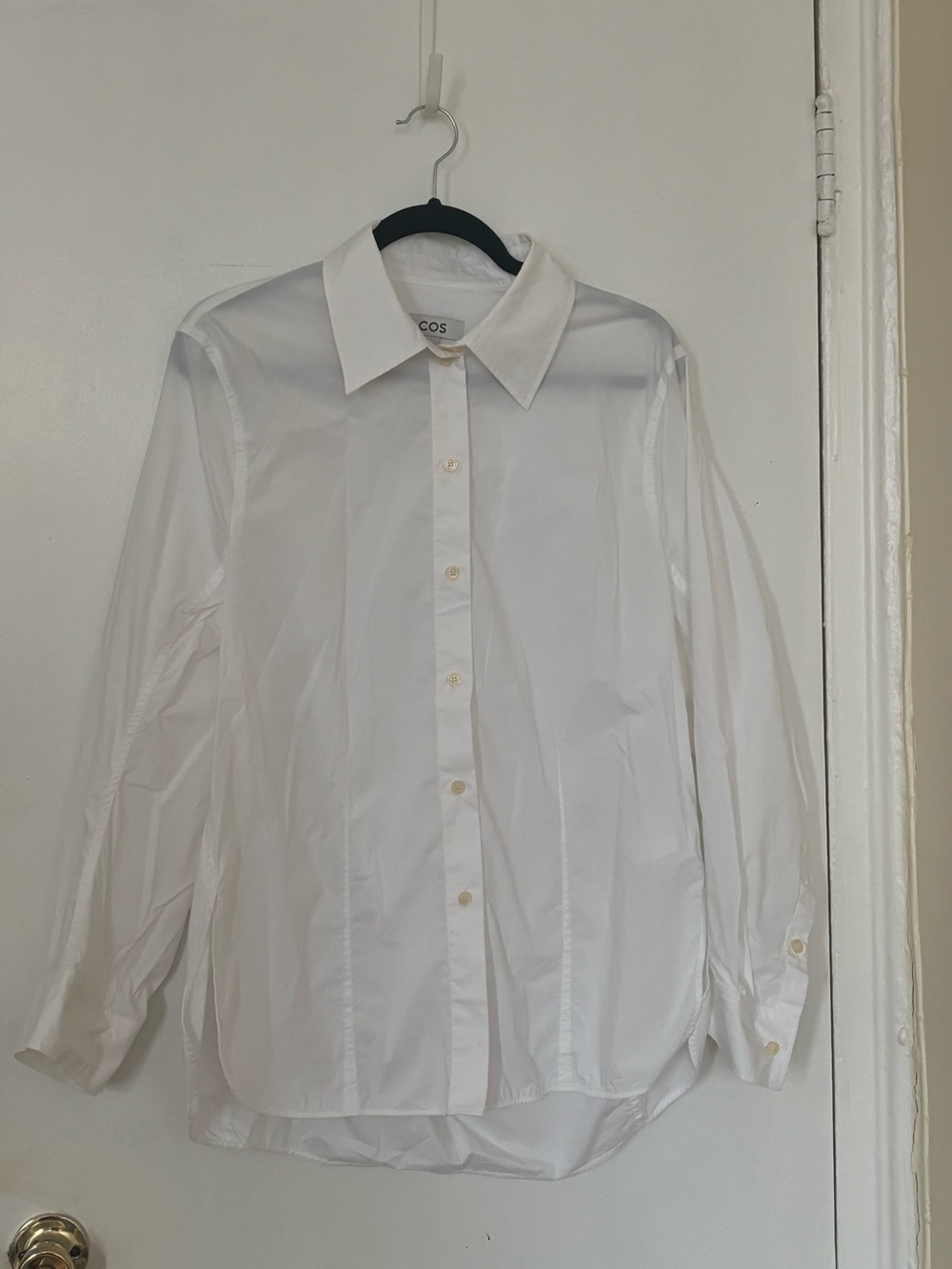 Cos White Button Down Shirt